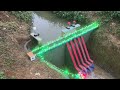 Construction of mini hydroelectric power with Francis turbine