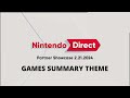 Nintendo Direct 2024 Partner Showcase Games Summary Theme