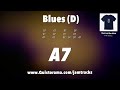Slow Blues Guitar Backing Track (D)
