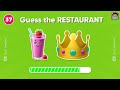 Guess the Fast Food Restaurant by Emojis