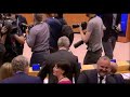 Nigel Farage and Jean-Claude Juncker close encounter in EU Parliment