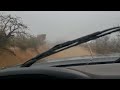 Driving in the clouds on four peaks.  EJA