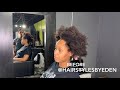 BEAUTIFUL NATURAL HAIR/ BEFORE AND AFTER | BLACK WOMAN!!