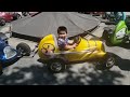 Amber's Magical Adventures. Little Brother Kenneth. Gilroy gardens.  Little race cars ride. 4k