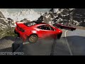 BeamNG.drive - Car on Slippery Road Compilation