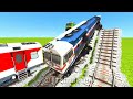 THE OVER SPEED MEMU TRAIN JUMP FROM 10 FEET HEIGHT ON THE SPEED BREAKERS🔺Train Simulator | TrainsFun