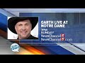 Garth Brooks previews CBS special Garth: Live at Notre Dame
