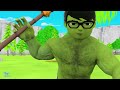 Zom Nick owns Mjolnir Hammer to Become Nick Hulk Against Siren Head | Scary Teacher 3D Life Kingmo