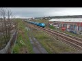 43047 and 43055 on the Cornish Rivera Pullman at Birtley Jn 1Z62 : Berwick-Upon Tweed – Penzance