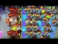 PVZ 2 Hard Chelleng 100 Excavator Zombie Vs 10 Plant Max level Food Use Who Win ?
