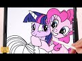 How To Draw My Little Pony 6 coloring Pages - easy drawing, coloring