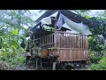 Heavy rain in my village Indonesia | Very Cool And Refreshing | Nature Sounds For Sleeping