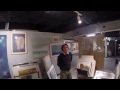 Steve Kuzma gives a tour of his Noyes Art Garage gallery