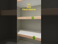 DIY Easy closet shelves | part 1