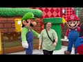 Mario and Luigi Meeting Spring Break 2024 | Super Nintendo World in Universal Studio Hollywood