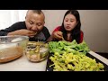 Eating Local Chicken ,Kimchi,Cauliflower Tarkari ,Salad nepali mukbang #mukbang mukbang nepali