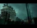 Tornadic supercell hits Milan, eerie green sky over the Arch of Peace - 21/07/2023