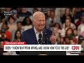 See Biden's fiery speech after shaky debate performance