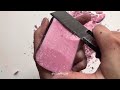 Cutting super dry soap, cutting black colored soap, guess the color inside