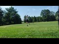 Working on my swing at Hog Neck golf course