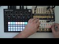 Simple setup jam with the Novation Circuit Tracks, Volca Bass, Volca Keys