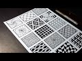 15 Zentangle Patterns | Part 2 | Tutorial