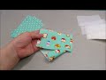 小銭入れ作り方　小さなファスナーポーチ作ってみた　 簡単作り方　How to make a coin purse　マチ付きポーチ作り方