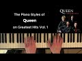 The Piano Styles of Queen on Greatest Hits Vol. 1