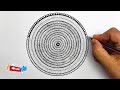 How to Draw Zentangle & Doodle | Rattan circular strip