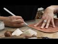 The process of making a cross bag with veggie leather