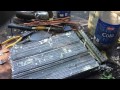 How To Remove Copper Rods From an A/C Radiator #scrapping #copperrecovery #scrapmetalrecycling