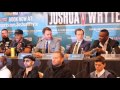 HEATED!!! ANTHONY JOSHUA & DILLIAN WHYTE UNBELIEVABLE PRESS CONFERENCE EXCHANGE / BAD INTENTIONS