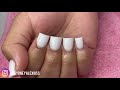 Short Milky White Acrylic Fullset