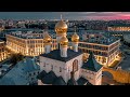 Above Saint-Petersburg p.2 video in 4K (UltraHD) & relax music| Санкт-Петербург ч.2 видео 4K