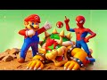 Why Spiderman going fight against Bowser? #mario #spiderman