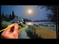 Oil Painting Landscape - Full Moon Summer / Easy Art / Drawing Lessons / Satisfying Relaxing