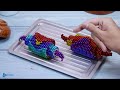 Magnet Cooking - Making Rainbow Fish From Magnetic Balls Satisfying