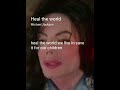 Michael Jackson | Heal The World (lyrics)   cover