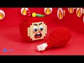 Lego Mukbang Cheetos Mac and Cheese Challenge | Stop Motion & LEGO Food ASMR