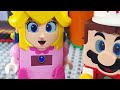 Lego Mario enters the Nintendo Switch to save Peach on the Super Mario World map! #legomario