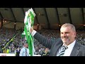 Ange Postecoglou Salutes Celtic fans as they sing You'll Never Walk Alone | Scottish Cup Final