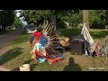 Шаманские заклинания и танец индейца в России. Shamanic spells of a native American in Russia.