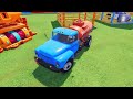 COLORFUL POLICE CARS, TRUCK CARS, AMBULANCE CARS, PASSING THROUGH DIFFICULT MUDDY OBSTACLES, FS22