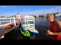 BUILDING BUNK BED ON WATER to DESTROY SCARY OLD LADY!!