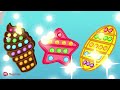 Challenge Pop It Ice Cream Vs Chocolate - Bob Channel | 2D Animation