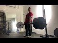 350lbs deadlift attempt at 16 years old bodyweight: 169.2lbs