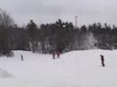 snowboarding a big boulder