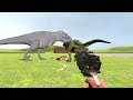 BIG FUNNEL ALL NEW ZOONOMALY VS DINOSAURS FAMILY SPARTAN KICKING in Garry's Mod !
