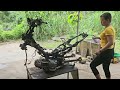 Genius girl weighs scrap metal cars to make them into sports cars- repair girl