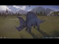 Jurassic World Evolution 2: Albertosaurus Pair vs Rebel Spinoceratops